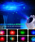 Starry Nebula Projector Night Light With Remote And Timer For Ceiling And Wall Projection 17 Modes shown in use
