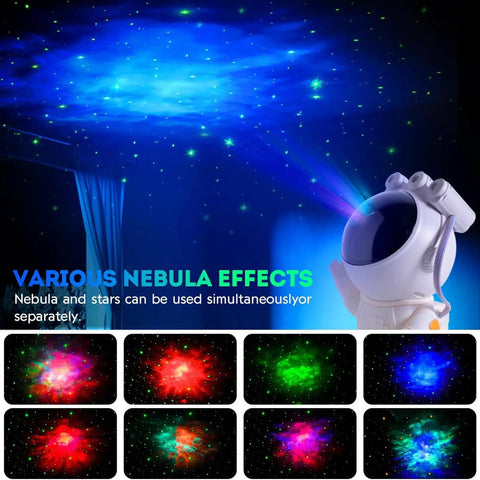 Starry Nebula Projector Night Light With Remote And Timer For Ceiling And Wall Projection 17 Modes shown in use