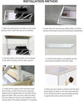 Installation method for Heavy Duty Electric Attic Ladder With Motorized Pull Down Stairs And Slick Telescopic Folding Design.