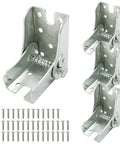 4 Pack Built Like A Tank Folding Table Leg Brackets With Dead Simple Self Locking Hinges Rust Resistant Zinc Iron Hardware supports 265 lbs