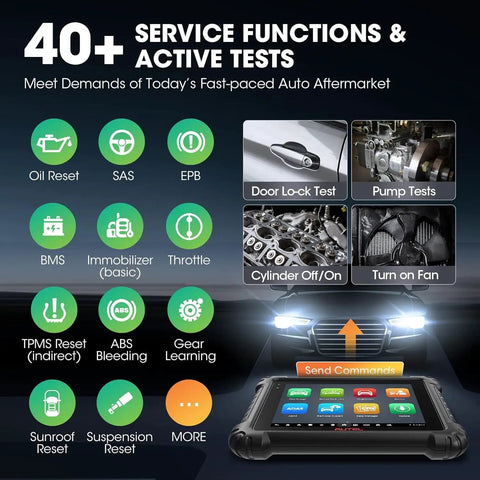 Image showing Pro Level Ev Diagnostic Tool For Hybrid And Electric Cars delivering service functions and active tests.