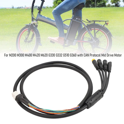 Electric Bike Extension Cable For Mid Drive Motors CAN Protocol Compatible With M200 M300 M400 M420 M620 G330 G332 G510 G360