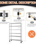 Heavy Duty Wire Shelving Unit 82 Inches Tall Featuring Adjustable Steel Racks That Split Into Independent Multi Tier Storage Organizers No Sweat Assembly For Garage Or Basement assembly instructions and details.