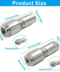 Angle Grinder Conversion Kit 3mm 6mm Straight Grinder Chuck Adapter with size dimensions