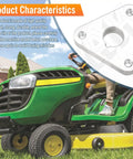 Spindle Pulley Hub Kit Heavy-Duty Compatible With Toro Z Master Mowers Side Discharge Deck overview with lawnmower