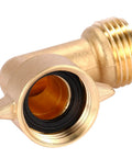 Heavy Duty Brass Garden Hose Elbow Connector 90 Degree Three Quarter Inch Male To Female Adapter With Four O Rings Solid Brass Hose Elbow