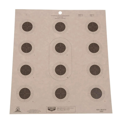 10 Meter Air Rifle Target Pack With 25 Plinking Friendly Targets For Practice And Competition At The Range Made In The USA.