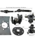 Beefed Up Four Wheel Drive Front Half Axle Assembly Kit For Electric ATVs Quads And Go Karts With Enhanced Torque And Traction