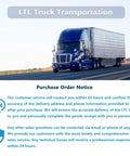 LTL Truck Transportation with blue semi-truck on a highway, delivering freight efficiently.