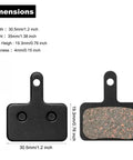 Four Pairs Disc Brake Pads For Your Bike Replacement With Dope Compatibility Across Tektro Shimano And TRP Calipers dimensions