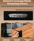 88 Keys Piano Keyboard Dust Cover Stretchy Protective Shield With Elastic Cord Locking Clasp details and fit.