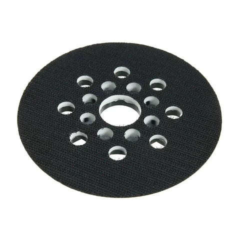 4 Pack 5 Inch Orbital Sander Replacement Pads With Snap-On Soft Interface For Ex125-1AE GEX125-1AE Sanders showing a hook and loop pad.