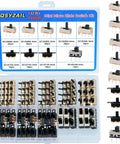 132 Piece Slide Switch Kit Micro Mini Toggle Switches SPDT 1P2T 2 Position 3 Pin for PCB Breadboard Projects with labeled case