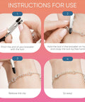 Instructions for using Set Of Three Bracelet Helper Tools For Fastening Jewelry And Watches No Fuss DIY Clip Clasp Helpers