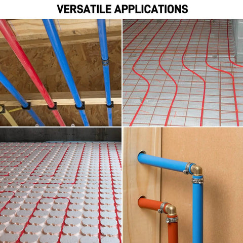 Half Inch Pex Tubing 100 Ft Two Rolls With EVOH Non Oxygen Barrier Durable Leak Proof Flexible Pex B Pipe for radiant heating