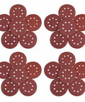 Grab These 150 Piece Inch 8 Hole Hook And Loop Sandpaper Discs For Dry Sanding, Perfect Fit With Rotary Sanders, Boost Workflow Efficiency Fast in dark red.