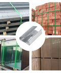 Open Serrated Strapping Seals For 5/8 Inch Polyester And Polypropylene Strap Pallet Banding Clips Pack Of 1000 Heavy Duty Construction For Quick Reliable Securing used on bundled pallets