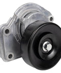 Heavy Duty Serpentine Drive Belt Tensioner Assembly Replaces OEM Parts For Smooth Cooling Stops Squeaking Noises Fits Your Rig Ensuring Long Durability Trusted Performance Direct Fit Gets Job Done Zero Drama. black pulley tensioner assembly with aluminum housing