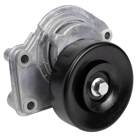 Heavy Duty Serpentine Drive Belt Tensioner Assembly Replaces OEM Parts For Smooth Cooling Stops Squeaking Noises Fits Your Rig Ensuring Long Durability Trusted Performance Direct Fit Gets Job Done Zero Drama. black pulley tensioner assembly with aluminum housing