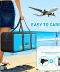 Person carrying Mini 0.5L Scuba Tank Portable Inflatable Dive Tank DOT Certified For Underwater Work And Recreation Up To 16 Feet