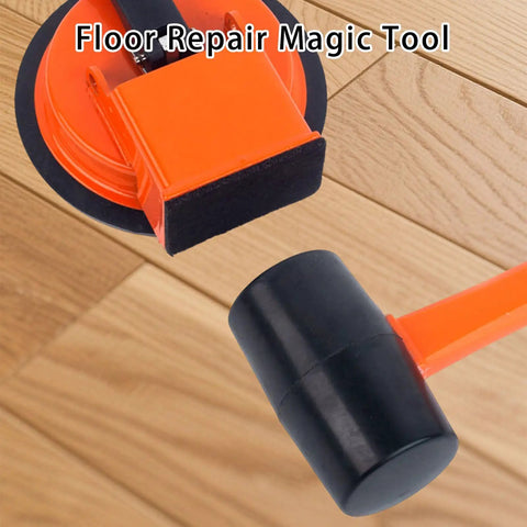 Heavy Duty Floor Seam Fix Kit With Vacuum Suction Lifter And Plank Grabbers For Wood Tile And Laminate Floors Secure Lifts Quick Seam Fix No Slip Installation. Close-up of suction lifter on wood.