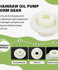 Oil Pump Worm Gear Replacement Kit for 40V 14 Inch Cordless Chainsaw Models RY40503 and RY40505 2 Pack product details