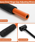 4 In 1 Door Hinge Gap Adjustment Tool Kit For Residential And Commercial Use Heavy Duty Hinge Repair Wrench with rubber grip