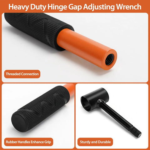 4 In 1 Door Hinge Gap Adjustment Tool Kit For Residential And Commercial Use Heavy Duty Hinge Repair Wrench with rubber grip