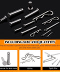 All In One 122 Piece Cotter Pin Kit In 15 Sizes Including M1.5 M2 M3 M4 M6 M8 Made From 304 Stainless Steel with various pin types