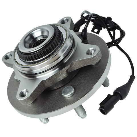 4WD Front Wheel Bearing Hub Assembly For Ford F-150 2004 to 2008, Expedition 2003 to 2006, Navigator 2003 to 2006, Mark LT 2006 to 2008, 6-Lug ABS Compatible Replacement Hub