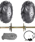Beefed Up 1 Inch Live Axle Kit For Go Karts ATV UTV Quad Buggy 32 Inch Long 1 3 16 Thick Keyed Rear Axle Chrome High Strength