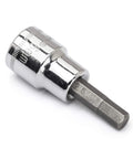 Three Eighth Inch Drive Hex Bit Metric Socket Six Millimeter With Heavy Duty Chrome Alloy Steel Construction S2 Insert Bits