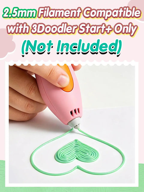 Premium 3D Pen Filament Refills Hella Durable With Ten Vivid Shades Built For 3Doodler Start Plus Flawless Low Smoke Extrusion Guaranteed Never To Jam Sweet Plastic Craft Material For Legit Hobbyists