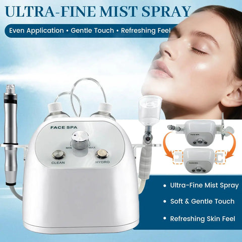 Hydro Facial Machine For Home And Spa Use With Hydrogen Oxygen Therapy Facial Vacuum Water Oxygen Spray Hydro Dermabrasion