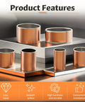Bronze sleeve bearings, 10 pcs, 8mm bore x 10mm OD x 5mm length, for sliding parts