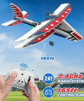 Flying Totally Beginner Friendly RC Plane With 6 Axis Gyro Stabilizer For Smooth Flight Ready To Fly 2 Channel Glider Toy