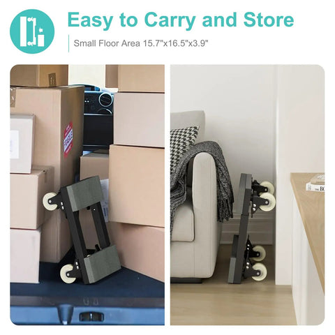 Heavy Duty Furniture Moving Dolly With Adjustable Wood And Metal Platform Four Swivel Casters Roll Heavy Appliances And Sofas Smoothly Tackle Your Next Move Without Breaking A Sweat