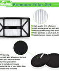 Anewise premium filter set with HEPA, foam, and felt filters for Bissell CleanView 2486 2487 2488 and PowerClean 2494 vacuums.
