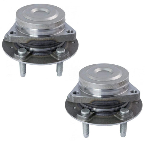 Front view of Two Piece Wheel Bearing And Hub Assembly Set For Driver Side And Passenger Side, DIY Friendly Install, Fits 2016 To 2023 Malibu, 2017 To 2018 Buick Envision, 2017 To 2019 Lacrosse, 2018 To 2020 Regal Sportback, 2020 To 2022 CT4.