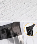 Pro Level Self Adhesive Aluminum Foil Roof Flashing Tape Heavy Duty Butyl Waterproofing Underlayment Roll showing water droplets and texture.