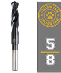 Five-Eighths Inch Metal Drill Bit Industrial Grade M35 Cobalt Titanium Aluminum Nitride Coated with packaging