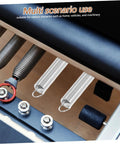 Heavy Duty Compression And Extension Spring Assortment Kit With 200 Pieces For DIY Projects Home Repairs Crafting Versatile Applications Plus Throttle Return Springs, black and silver coil springs