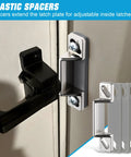 Durable Screen Door Latch Replacement Kit Compatible With Prime-Line K5148 zinc die-cast latch and plastic spacers