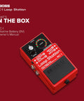 One Button Loop Station Pedal For Guitar Bass And Keys - Easy Looper With Footswitch - compact red stompbox shown