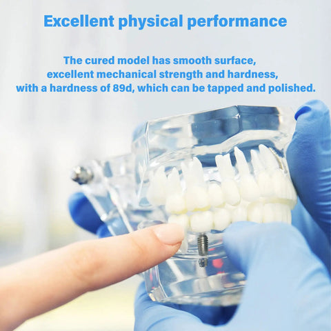 Top Tier Dental Guide Resin For DLP And LCD 3D Printers Using 405Nm UV Cure To Hit Dead On Precision On Carbide Drills And Taps While Maintaining Crack Resistant Clarity That Takes Heat Sanitization With Zero Nasty Smells In One Kilogram Jar