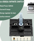 Dual Infinite Stove Control Switch For Electric Range Replacement Parts With Precise Temperature Control 7 Prong