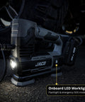 20V Cordless Tire Inflator Portable Air Compressor Pump With 3Ah Max Li Ion Battery and onboard LED worklight