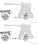 Four Pack Sliding Screen Door Roller Assembly With 1-1/4 Inch Concave Nylon Wheels showing durable assembly and smooth wheels for easy installation.