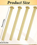 Four Pack Three Point Five Inch Interior Door Hinge Pins Stainless Steel Self Closing Security Pins for Replacing Internal Safety Hinges On Home And Office Doors Rust Resistant And Super Durable