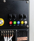 Control panel with 10 Pack 8mm LED Indicator Lights IP67 Waterproof Panel Mount 5V To 24V in red, green, yellow, blue, white